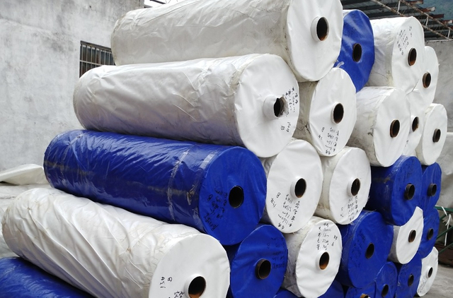 La PELÍCULA del PE cubrió el compuesto tejido PP/PE de la prenda impermeable del geotextil para los proyectos de la tienda