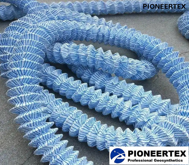 Tubería de drenaje permeable flexible en subsuelo