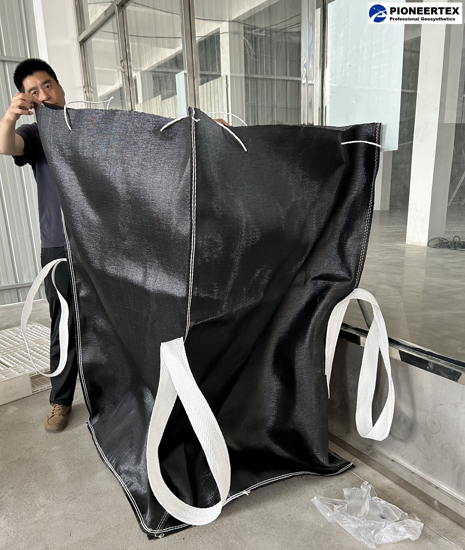 Contenedor de arena geotextil de pionetex 