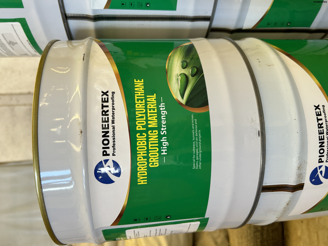 Material de lechada PU soluble en agua para detener la fuga