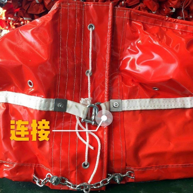 Contenedor de aceite flotante con cubierta geotextil tejida recubierta de PVC