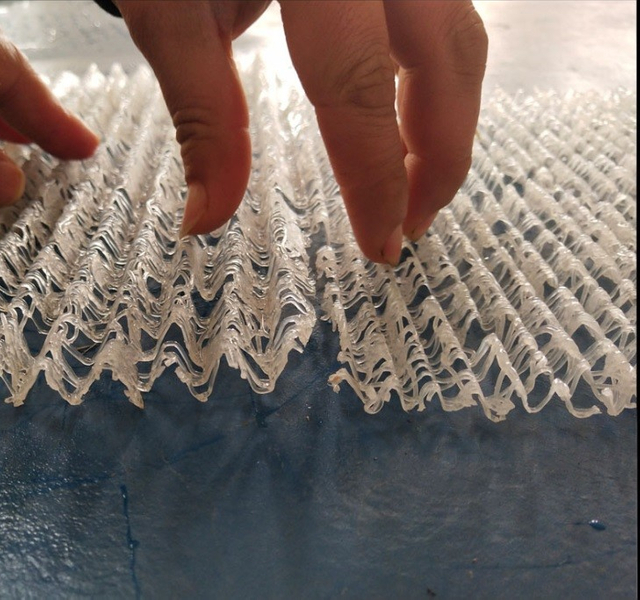 drenaje de la hoja de Geocomposite de la onda de los PP 3D a prueba de choques para la hierba artificial archivada deportes