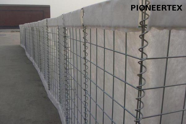 Muro de barrera de geobag de arena de malla soldada para protección contra inundaciones