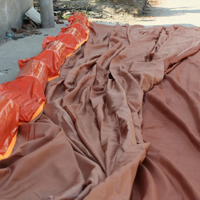 Cortina de limo flotante/barrera de turbidez para proteger la piscifactoría de la contaminación por trabajos de dragado