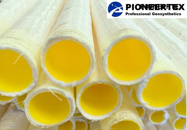 Tubo de drenaje corrugado HDPE perforado con subsuelo con calcetín de filtro