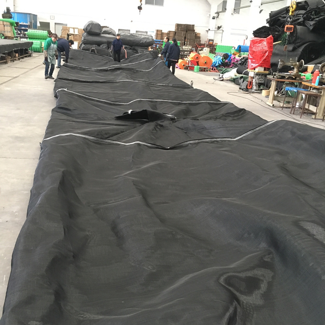 GT330D PP Monofilamento tejido geotubo de desagüe para el tratamiento de aguas residuales de aceite de palma sin agregar floculante