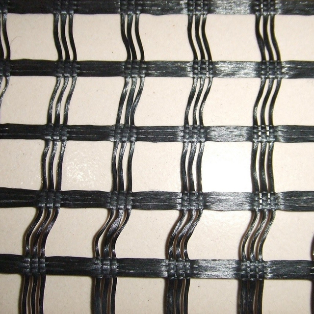 Techo compuesto 10kn de la minería de la construcción de geomalla del filamento del poliéster